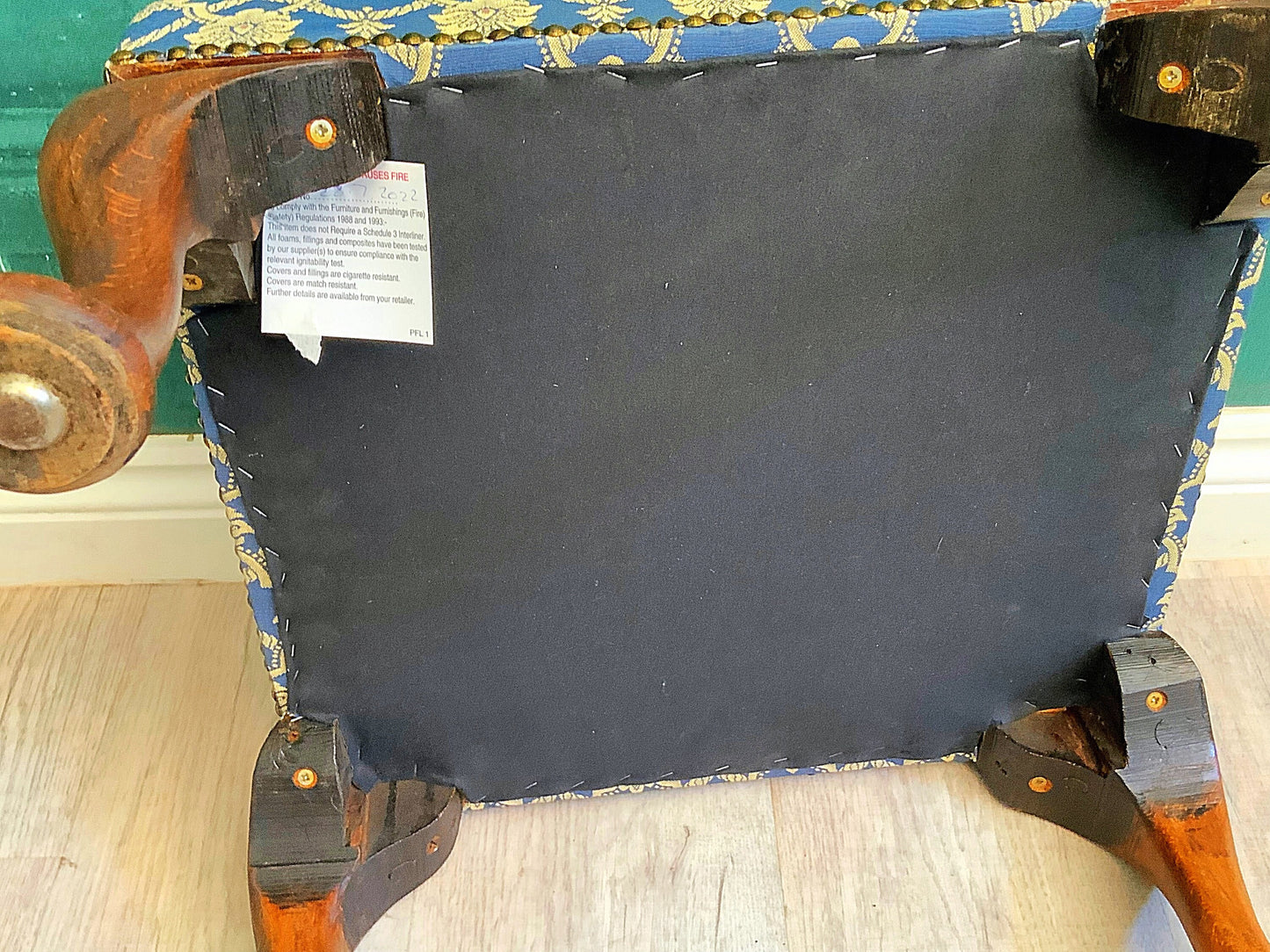 20th century heavy English foot stool