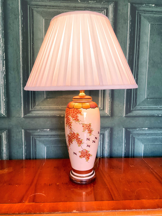 A beautiful Japanese satsuma lamp conversion