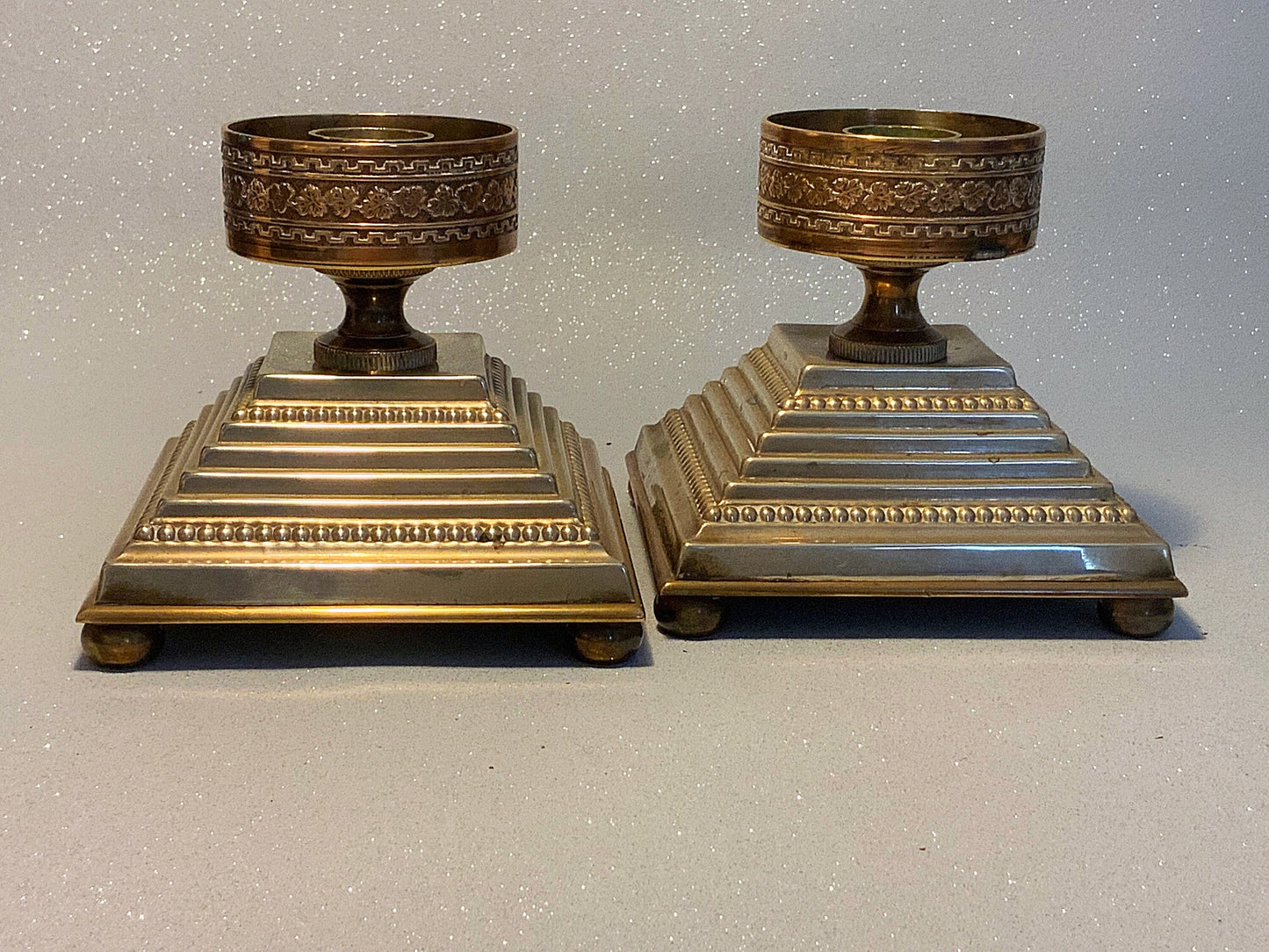 A stunning pair of “Halcon days’ candle holders