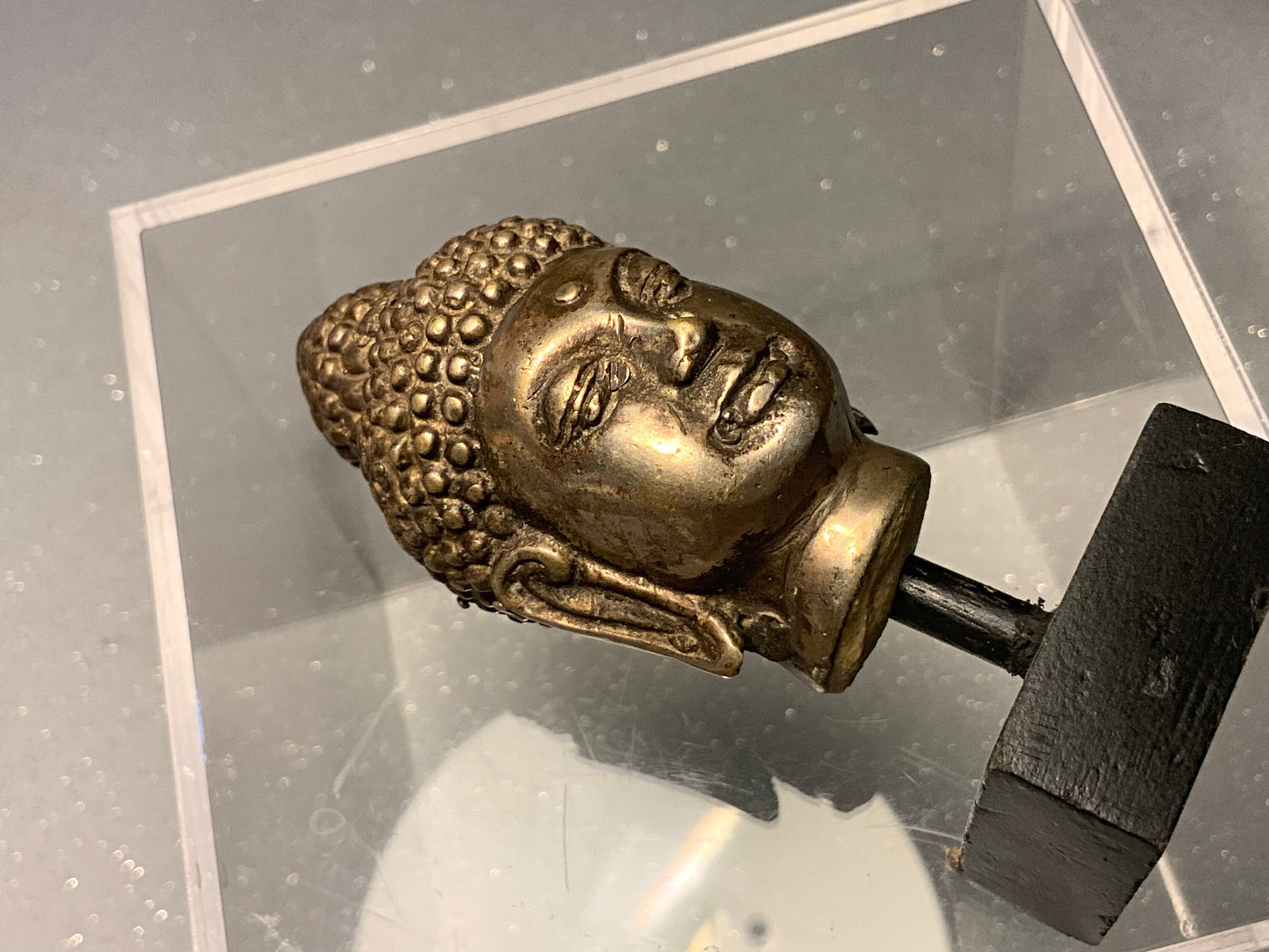 An outstanding Buddha   bust or mounted head