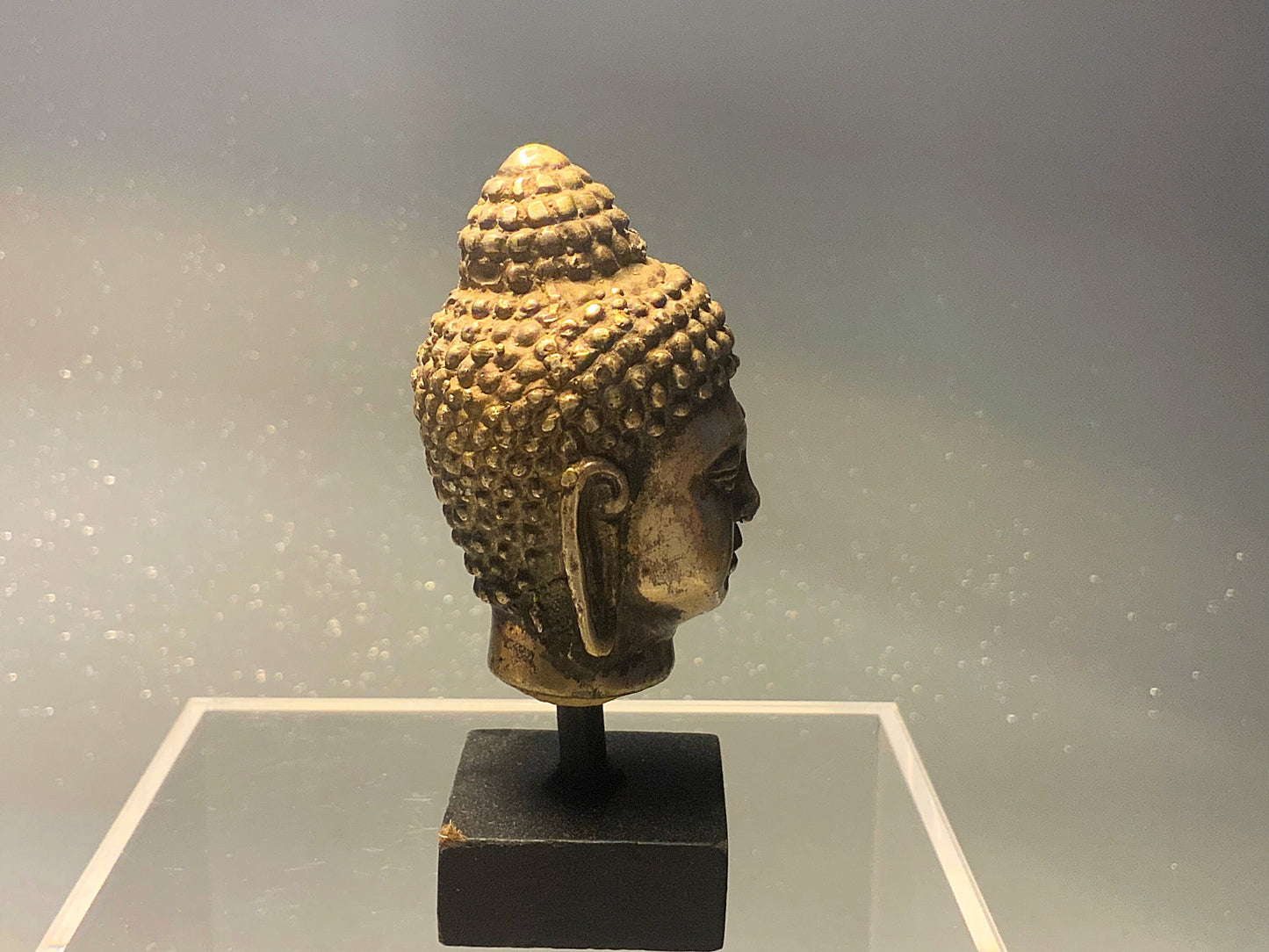 An outstanding Buddha   bust or mounted head