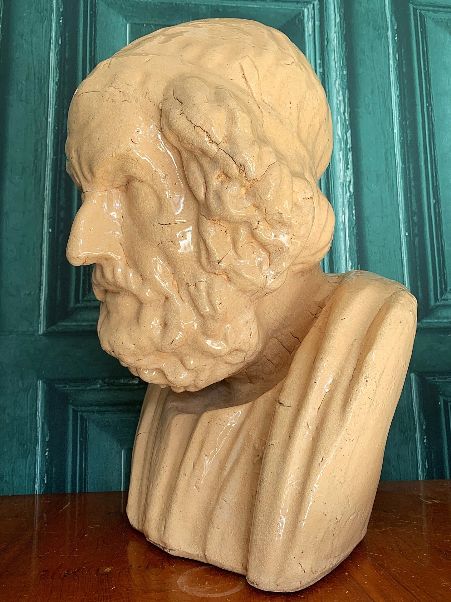 An outstanding Victorian bust of Homer