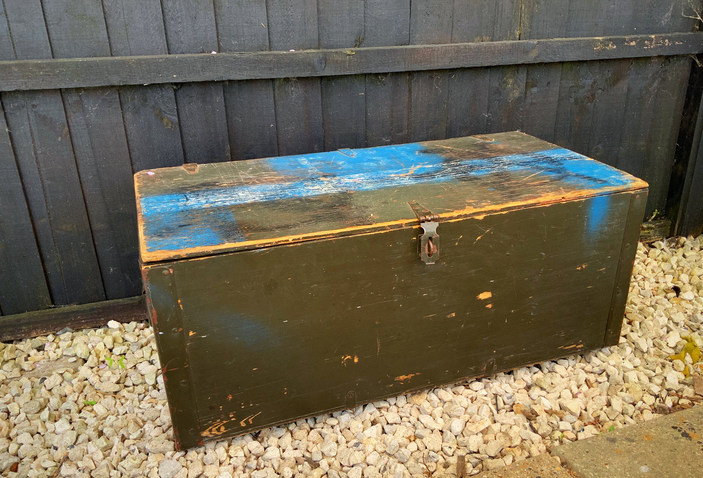 Texas Trunk Company inc. vintage military trunk