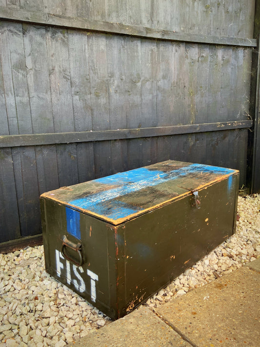 Texas Trunk Company inc. vintage military trunk